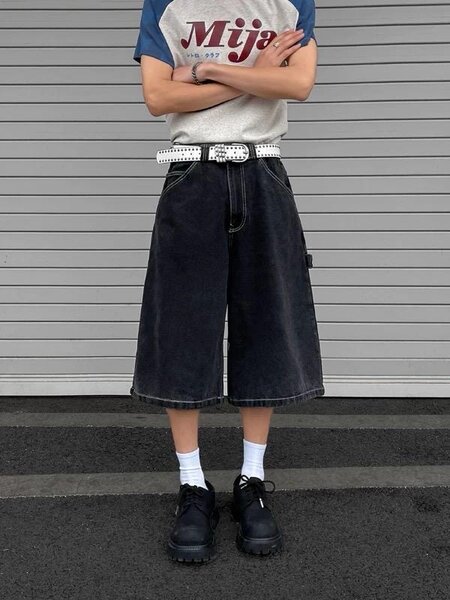 Shorts en jean ample