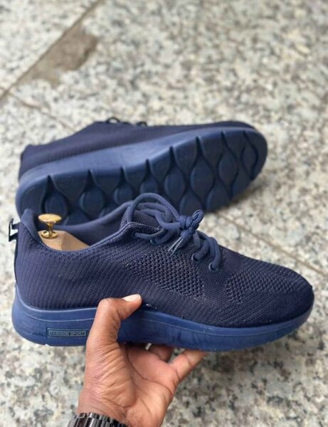 Sneakers confort homme bleu