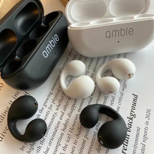 Écouteur Ambie et Airpod