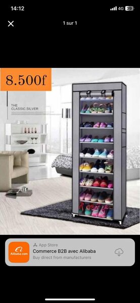 Armoire à chaussures 10 niveaux