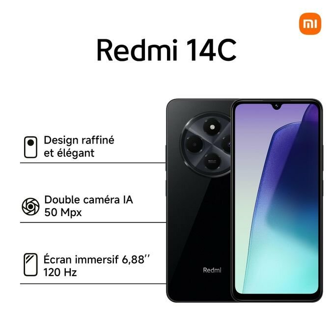 TÉLÉPHONE Redmi 14C 256ga
