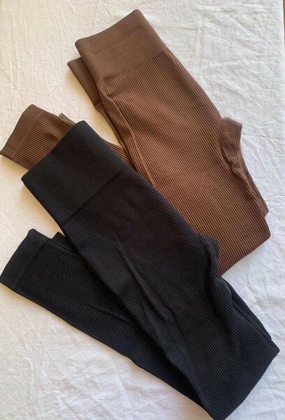 Ribbed leggings