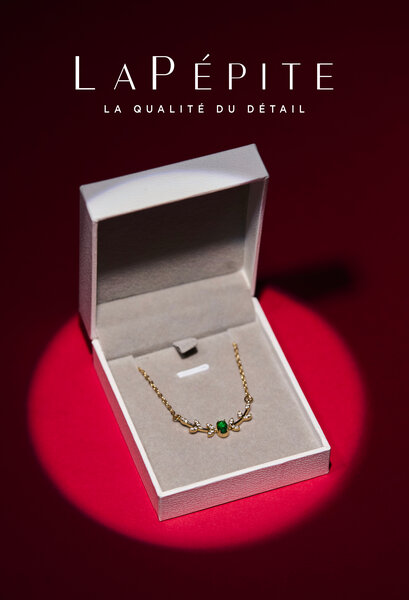 Collier Pierre de Zircon,Acier