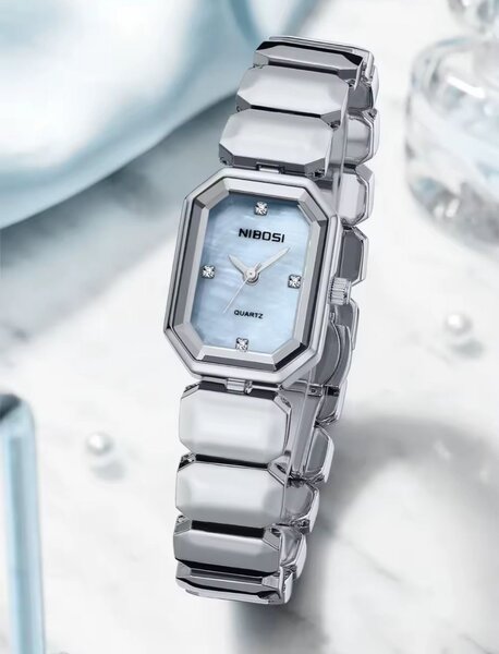 Montre Femme NIBOSI Acier Argenté