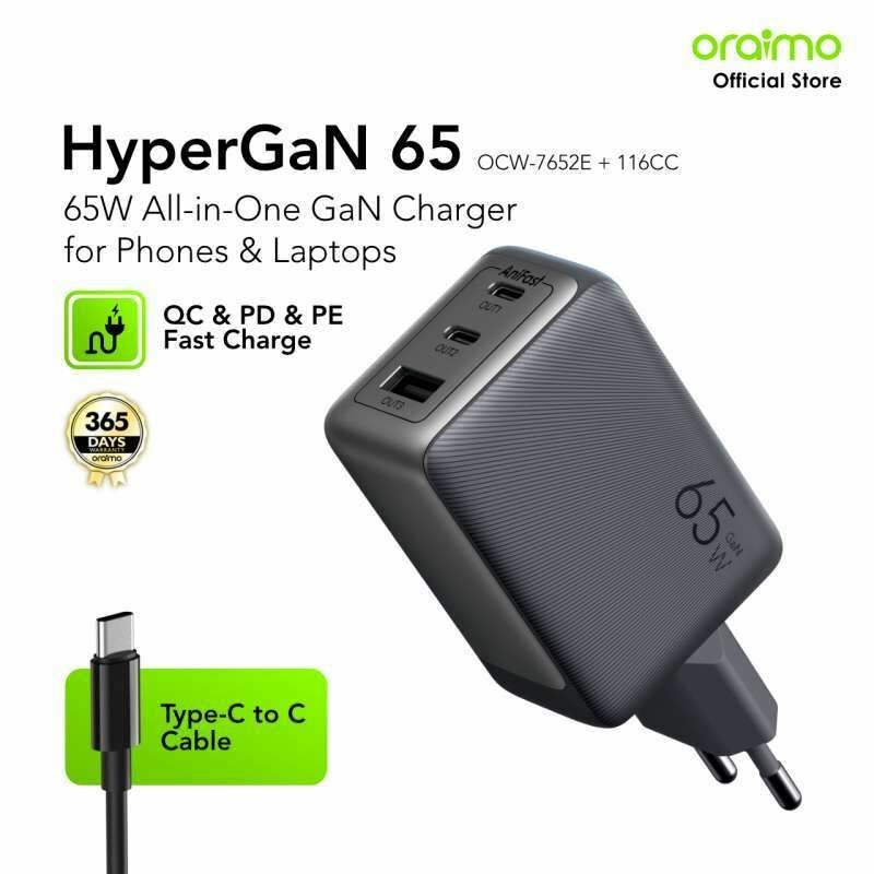 Chargeur Oraimo HyperGaN 65W