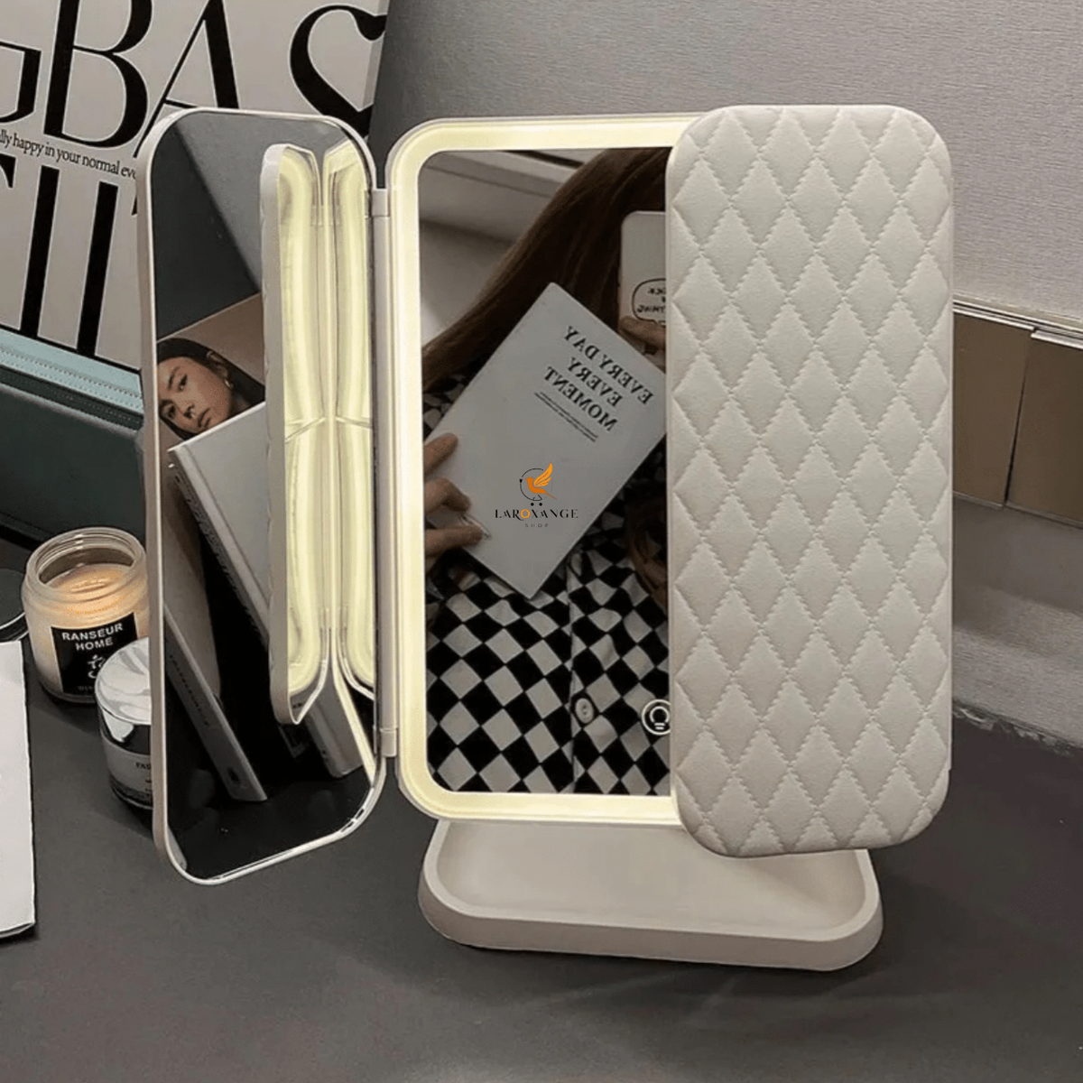 Miroir Maquillage LED rechargeable