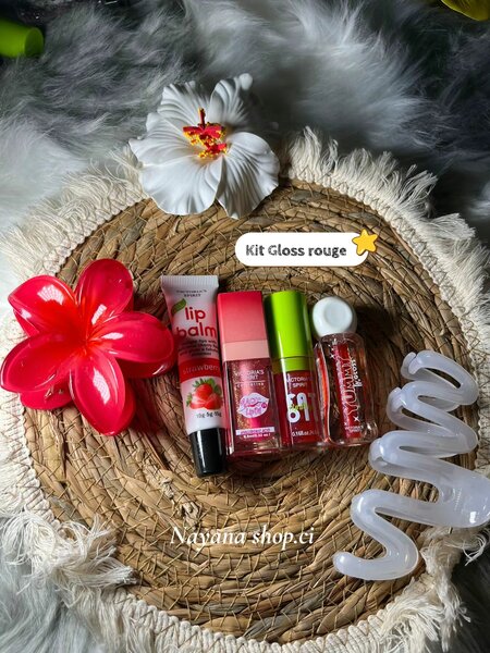 Kit de Brillance Lèvres Rouge