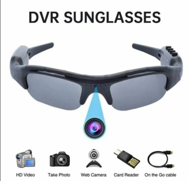 DVR Lunettes de Soleil avec Caméra Intégrée