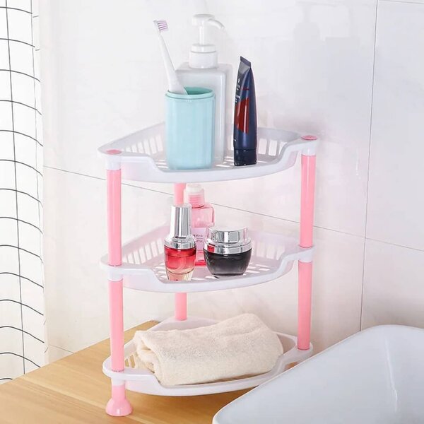 Étagère d'angle de salle de bain