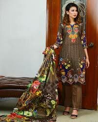 3 pcs lawn ladies suits