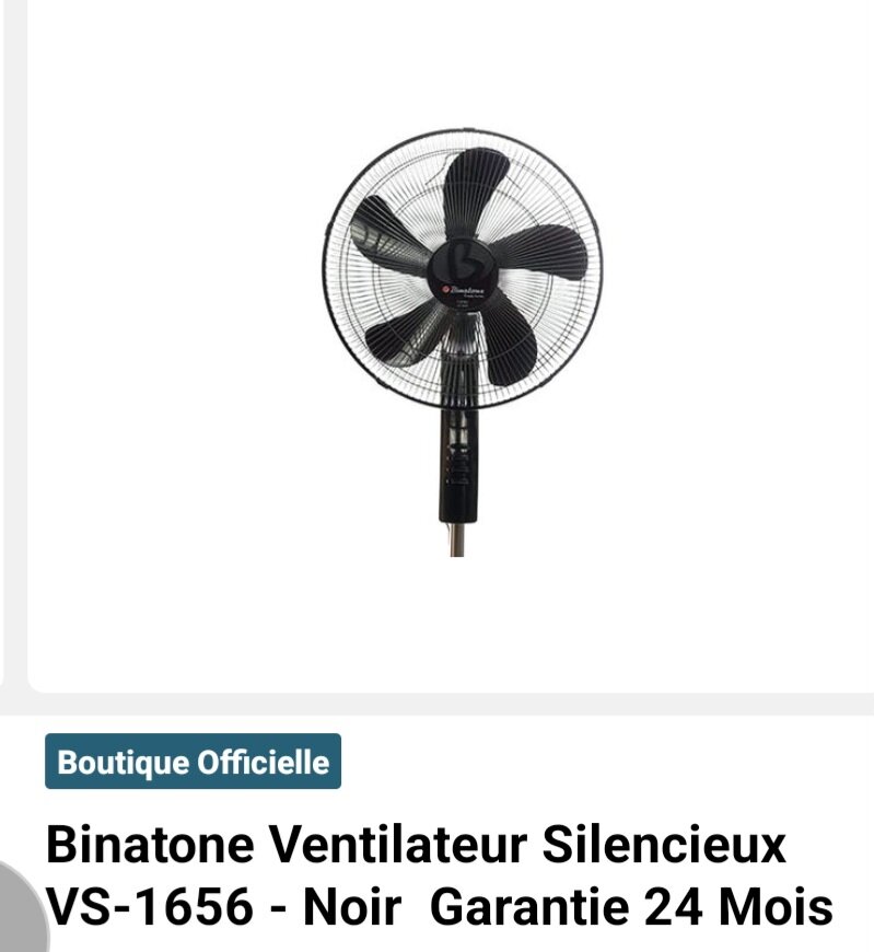 Binatone Ventilateur Silencieux VS-1656