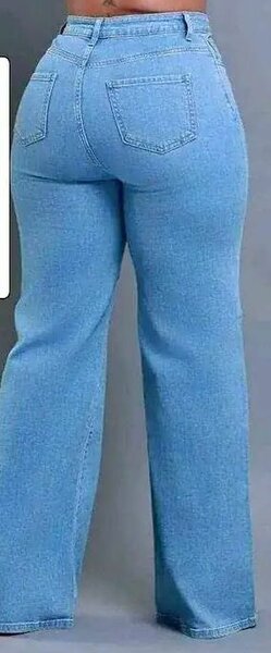 Jean bleu décontractée femme