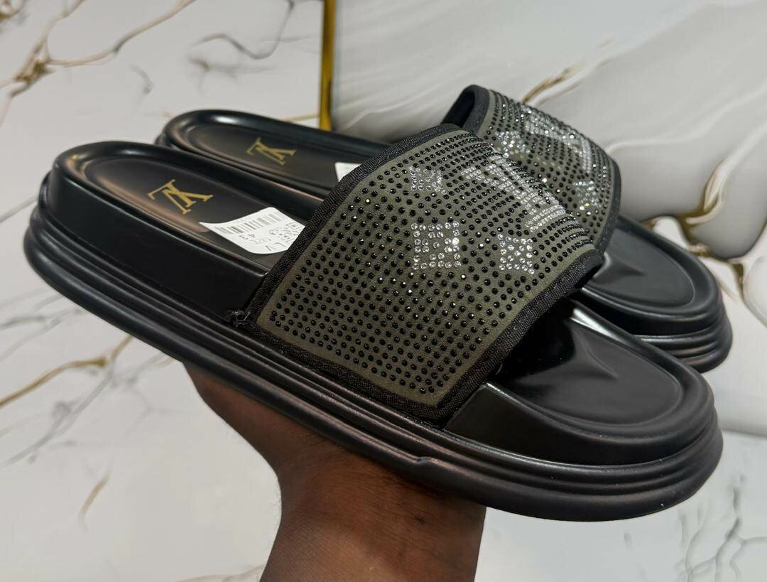 Sandales homme luxe noire