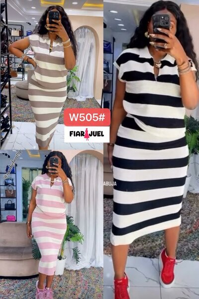 Robe Rayée Polo Chic