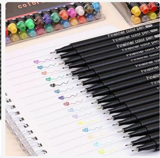 24 pièces de stylos coloré pour vos cahiers, enveloppe etc