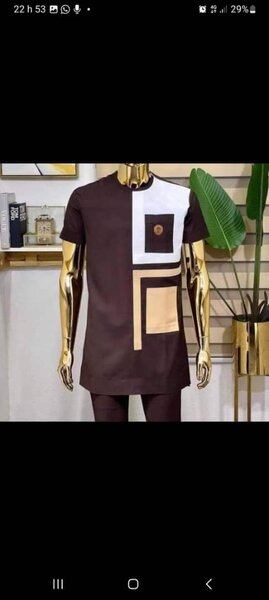 tunique homme en deux pièces  et trois pièces