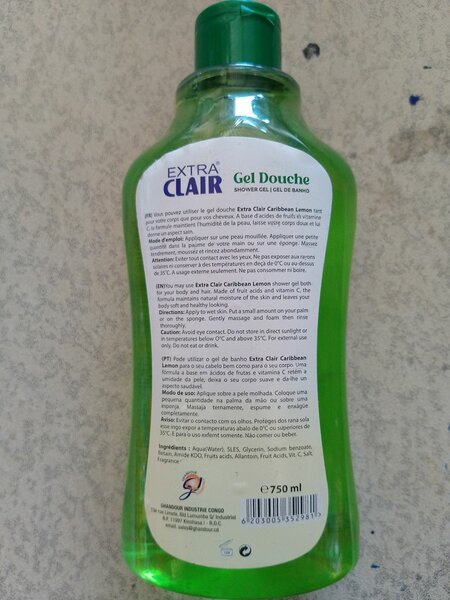 Extra clair shower gel