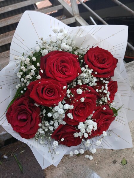 Bouquet de roses rouges