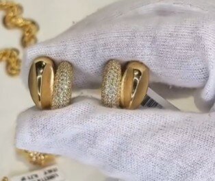 Серьги золотые