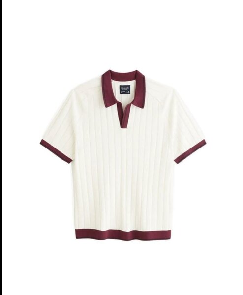 Polo en tricot blanc élégant