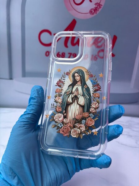 Coque Transparente Vierge Marie