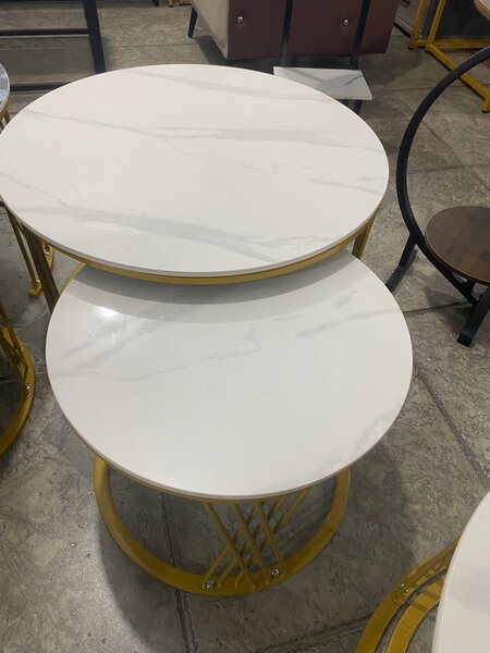 Tables gigognes rondes marbre