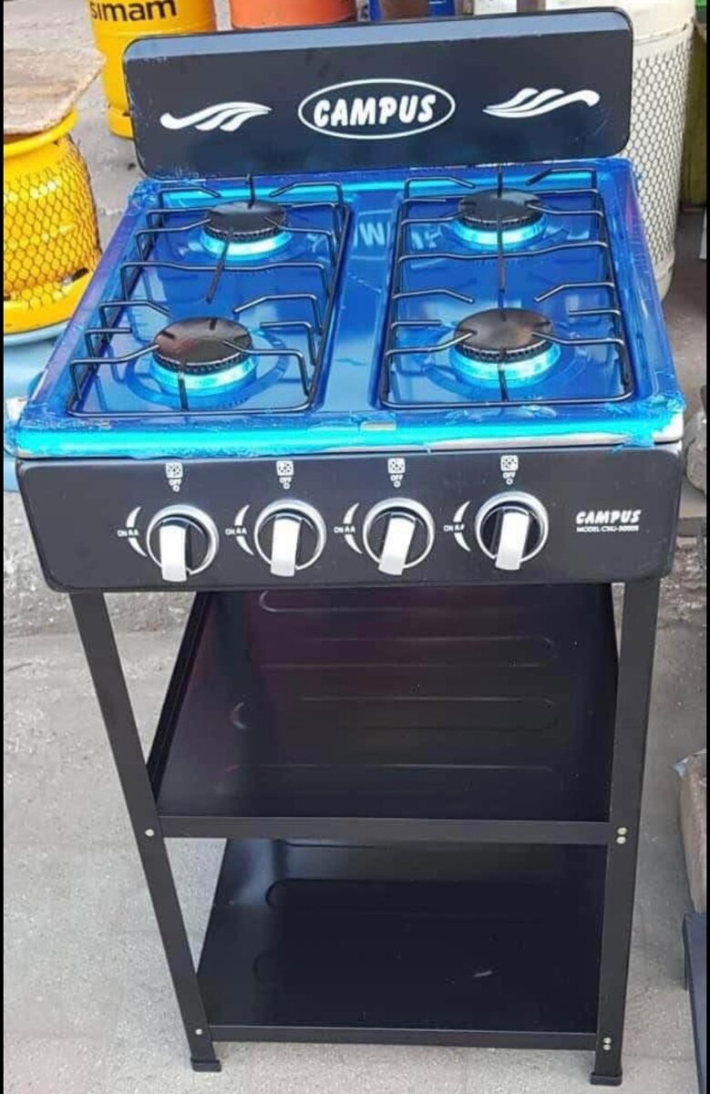 Cuisinière à gaz 4 brûleurs Campus
