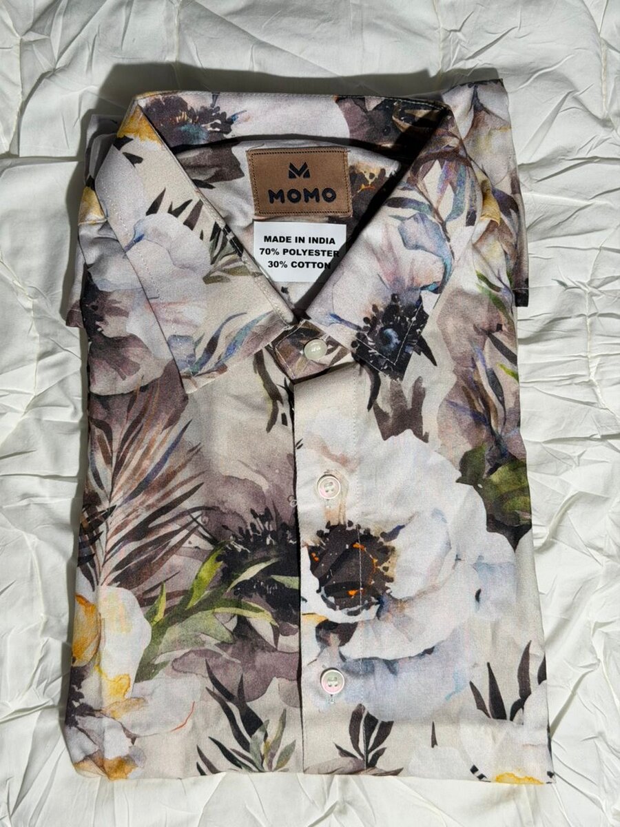 Chemise homme MOMO à fleurs