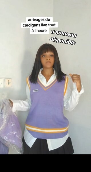 Cardigan sans manches tendance