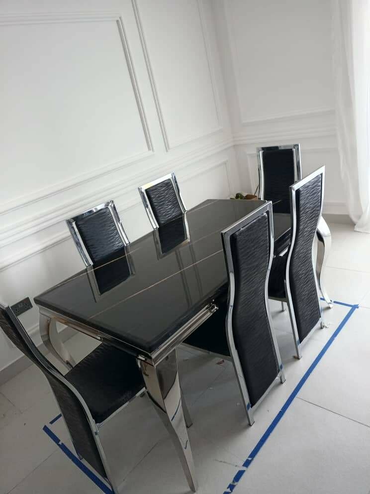 Marble Dining set 6chairs