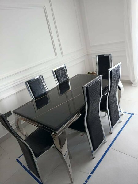 Marble Dining set 6chairs