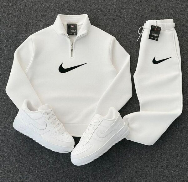 Ensemble survêtement Nike blanc homme