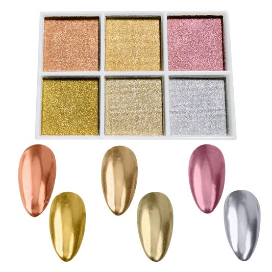 Poudre Chromée pour Ongles
