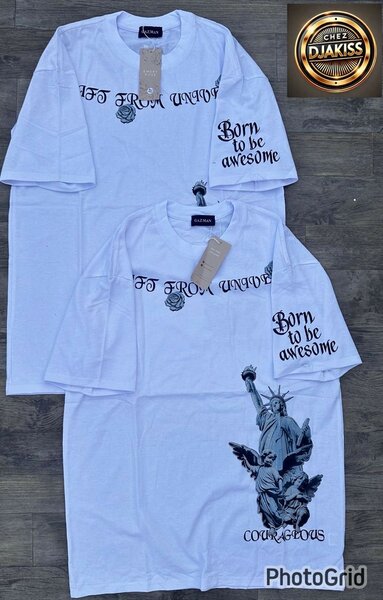 T-Shirt Blanc Graphique Unisexe