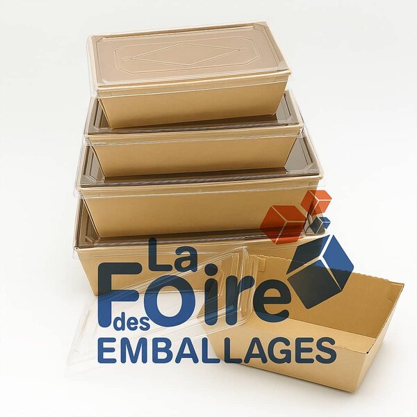 Boîtes Repas en Carton avec Couvercles