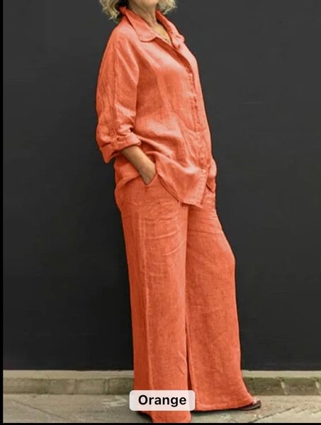 Ensemble en lin 100% Cotton