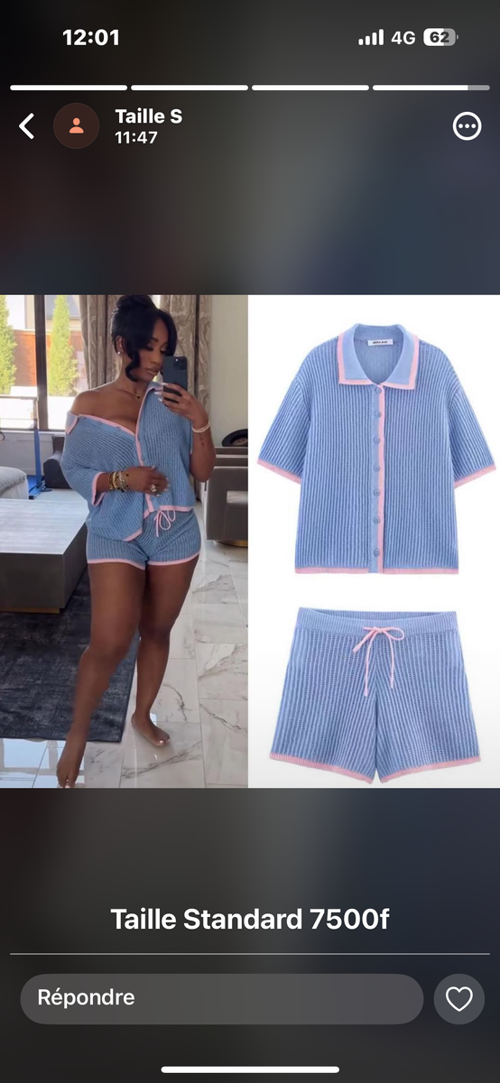 Pyjama Ensemble Tricot Femme