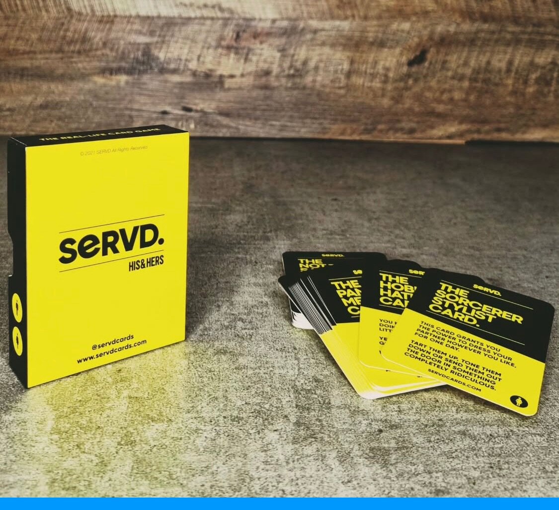 Servd. Couples cards game