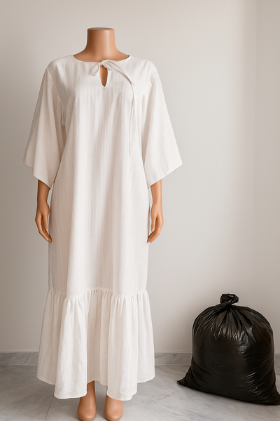 Robe en lin blanc élégante