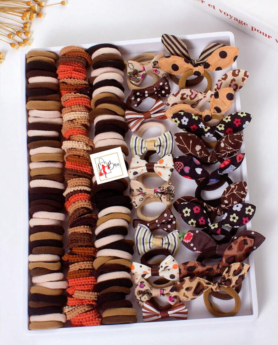 Lot de noeuds pour cheveux