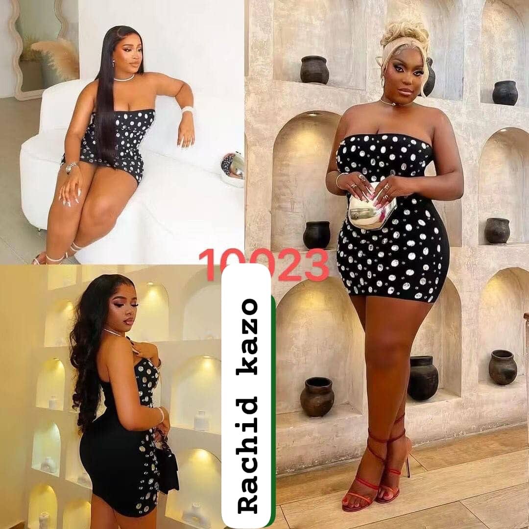 Robe courte à pois glamour