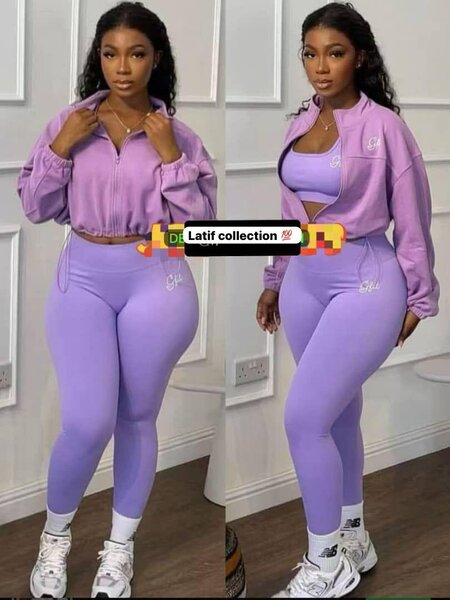 Ensemble de fitness violet