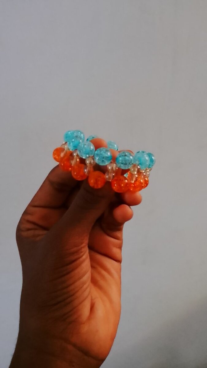 Bracelet perlé coloré