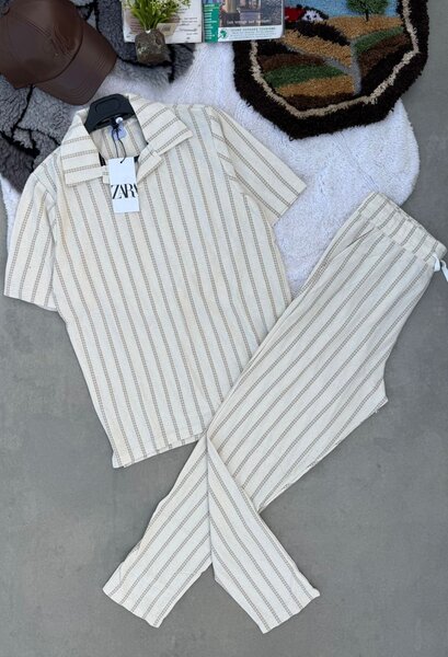 Ensemble rayé confortable