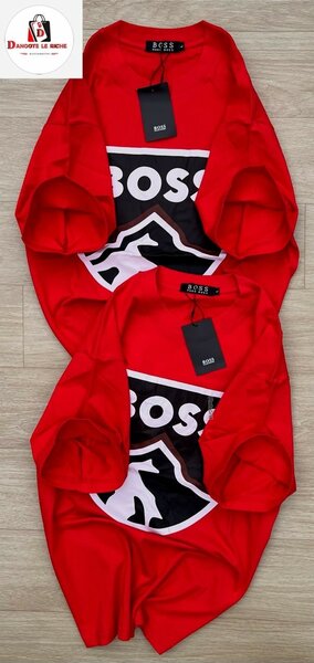T-shirt rouge BOSS homme