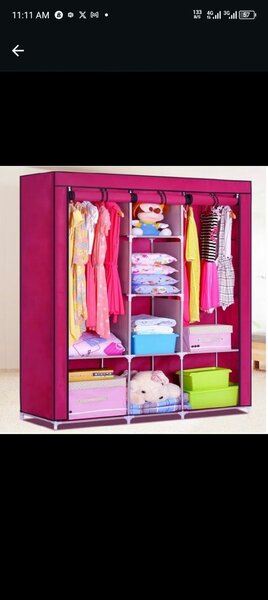 Durable plastic wardrobes