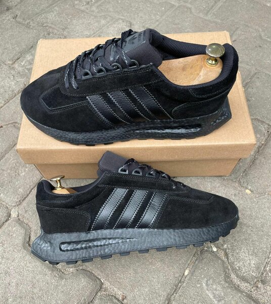ADIDAS Baskets en suède noir