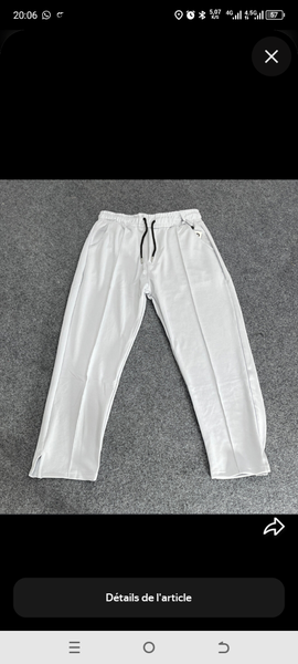 Pantalon décontracté blanc