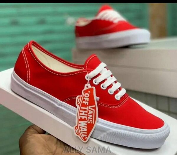 Vans rouges classiques unisexes