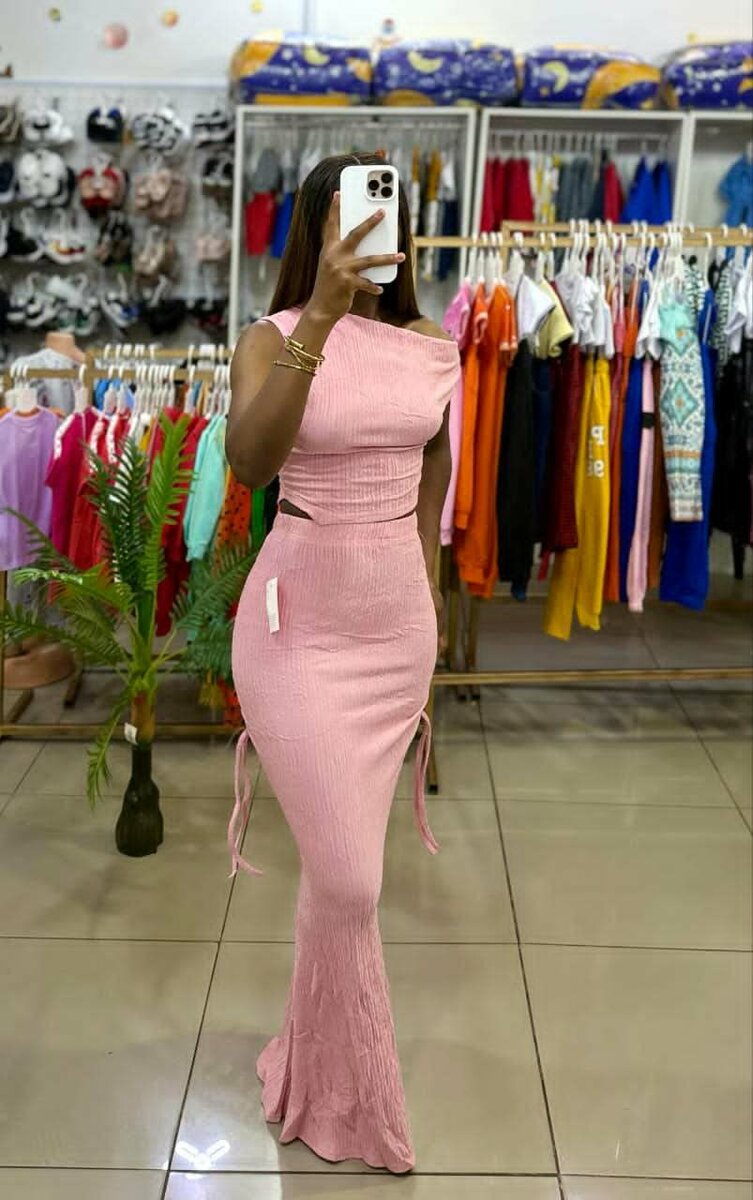 Two piece top and skirt